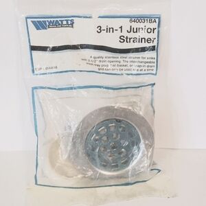 Watts WATTS 640031 Stainless Steel 3 in 1 Junior Sink Strainer